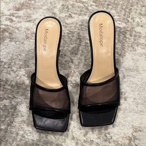 Black Women's Slide Sandals